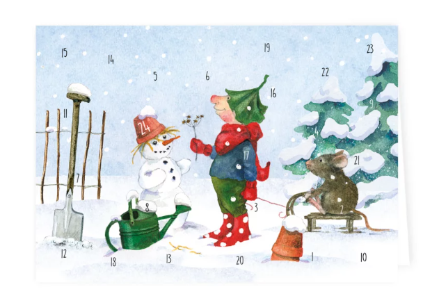 ADVENTSKALENDER KARTE Giesbert der Regenrinnen-Wicht