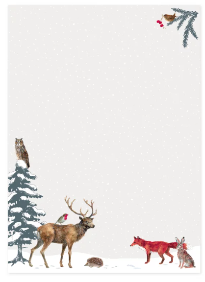 Briefset Weihnachtswald