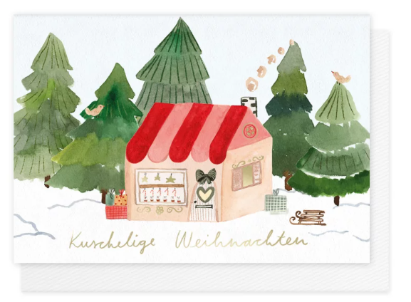 Karte mit Umschlag Kuschelige Weihnachten