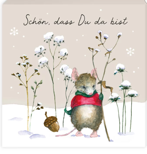 Cocktailserviette Lustige Winterfreunde