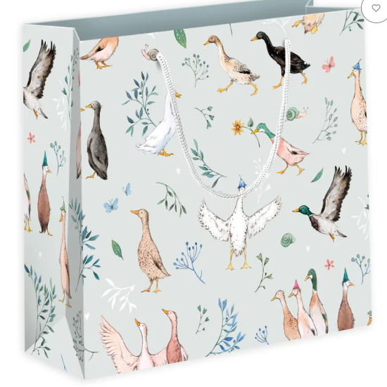 Große Geschenktasche Wiesengeschnatter