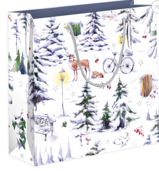 Große Geschenktasche Winterpark
