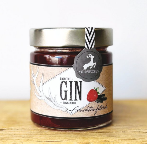 Erdbeer Fruchtaufstrich mit Gin