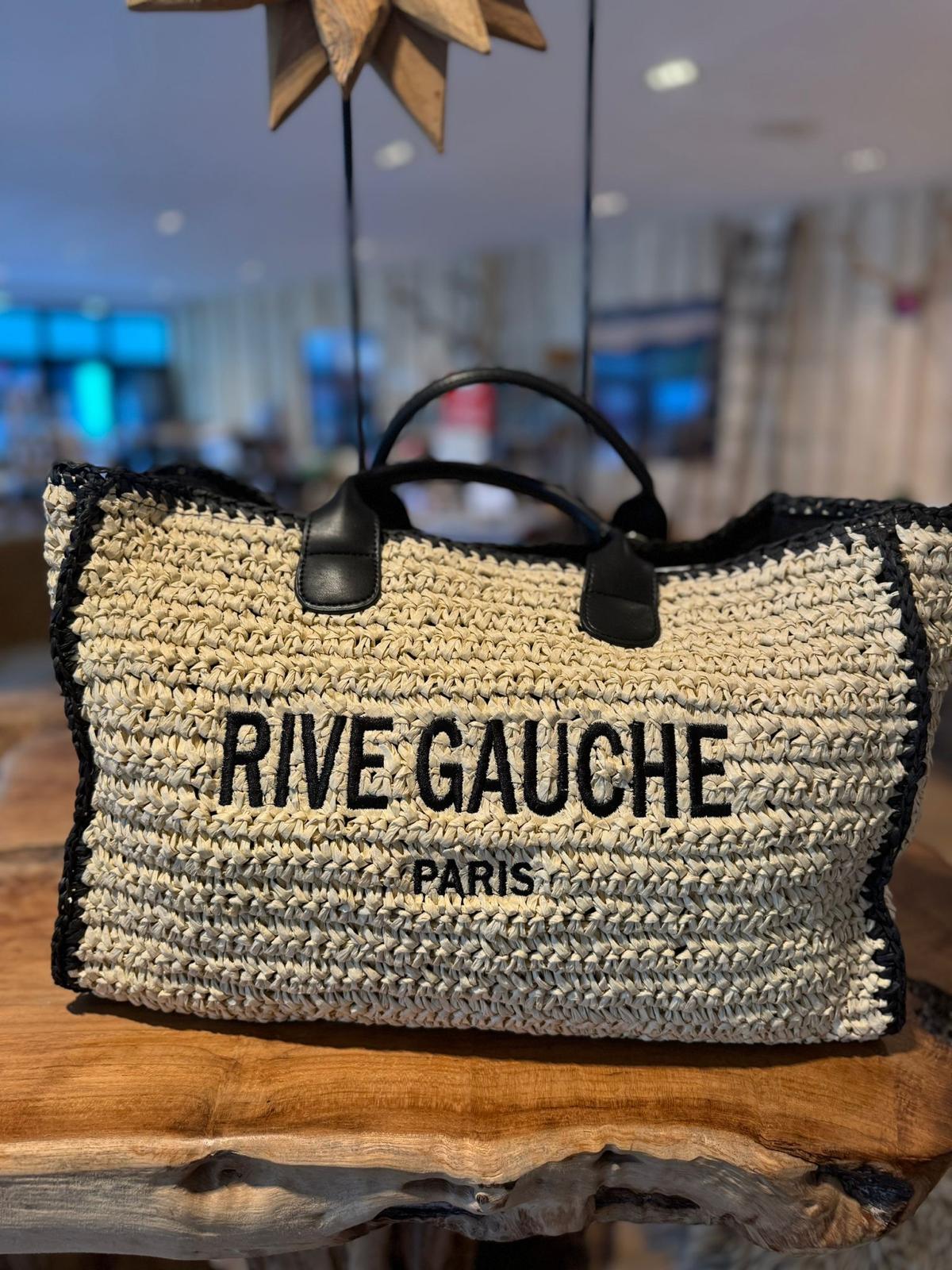 Rive Gauche Signature Collection Bag - Beach Bag Big Noir -