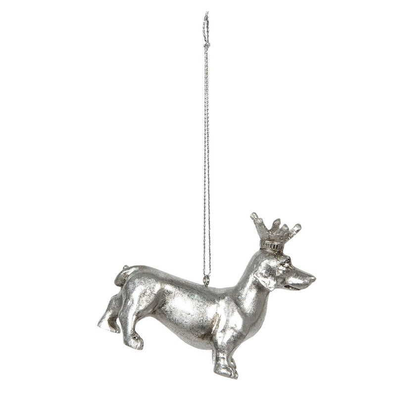 Anhänger Dachshund Eure Majestät -Silber-