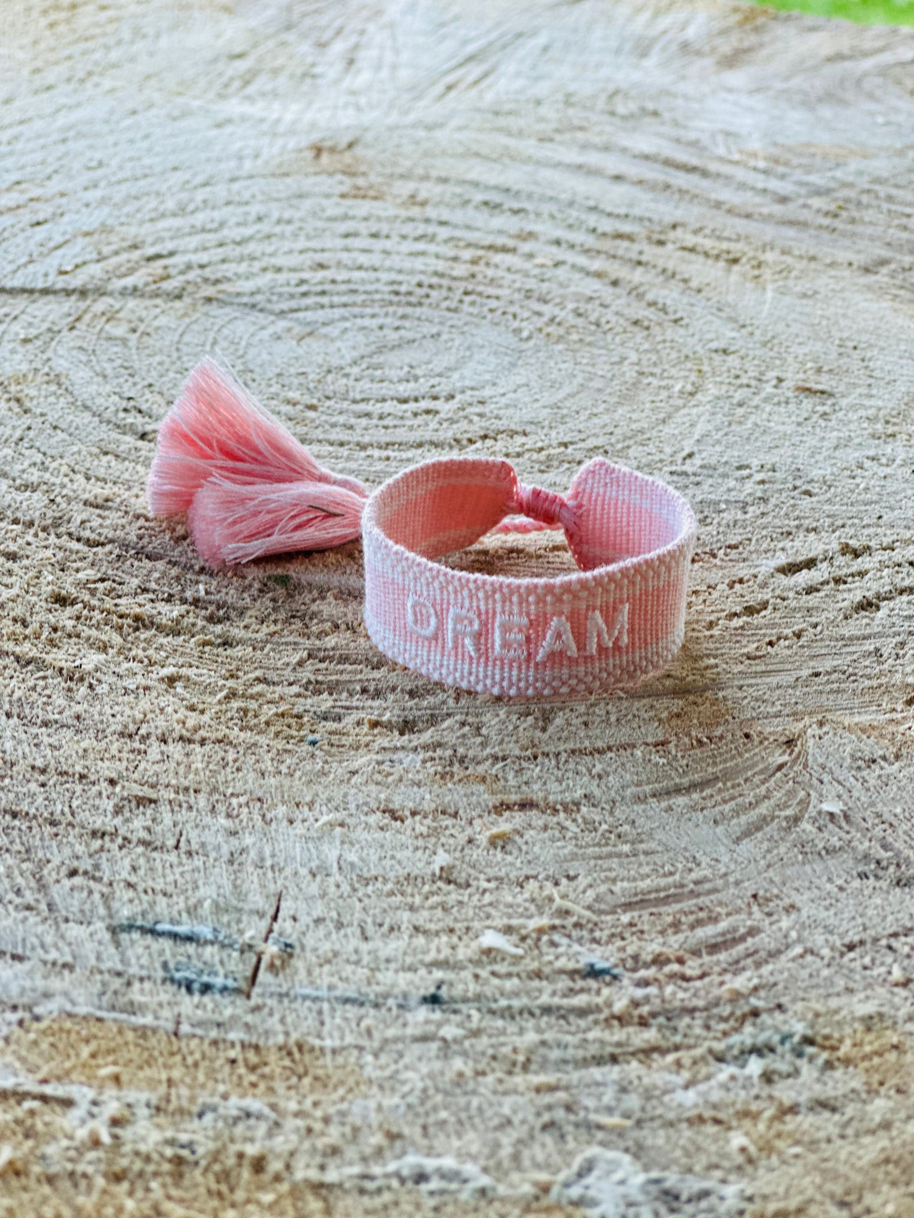 Statement Armband -Dream/rosa weiß-