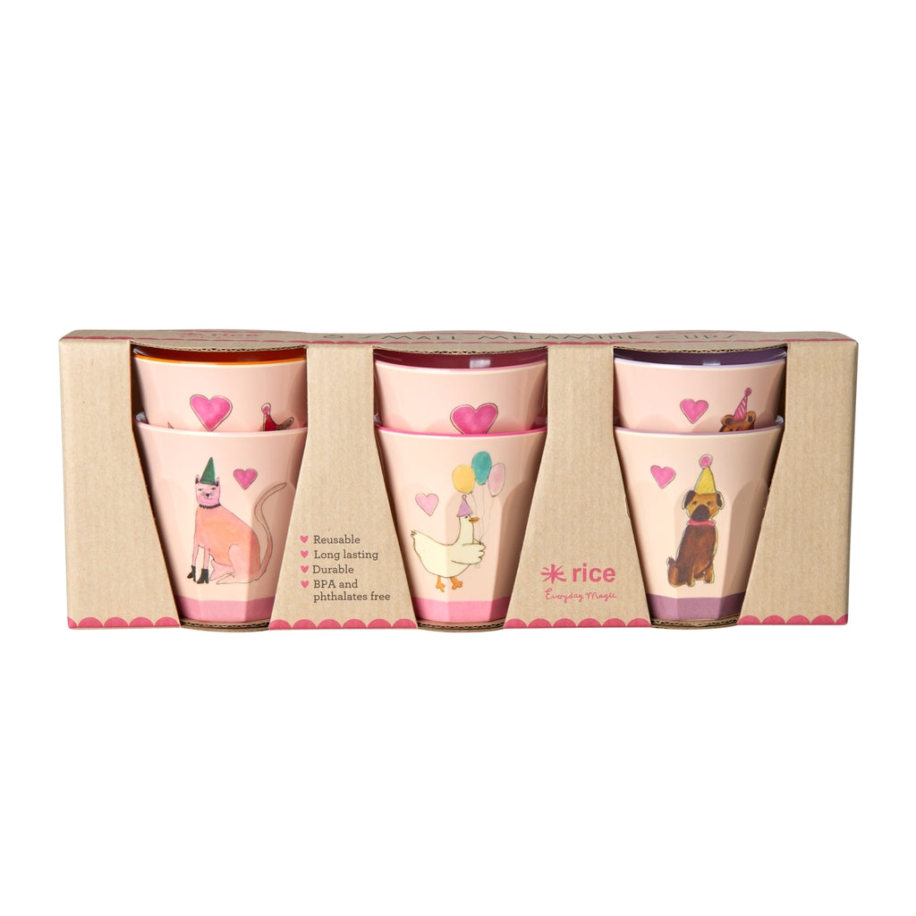 Happy Kids Becher 6er Set in Geschenkverpackung