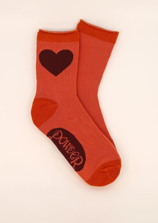 Fairy Socks Heart -red-