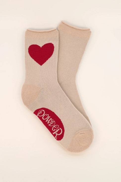Fairy Socks Heart -cream-