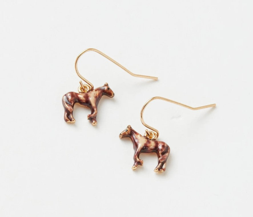 Forest Collection Horse Earrings
