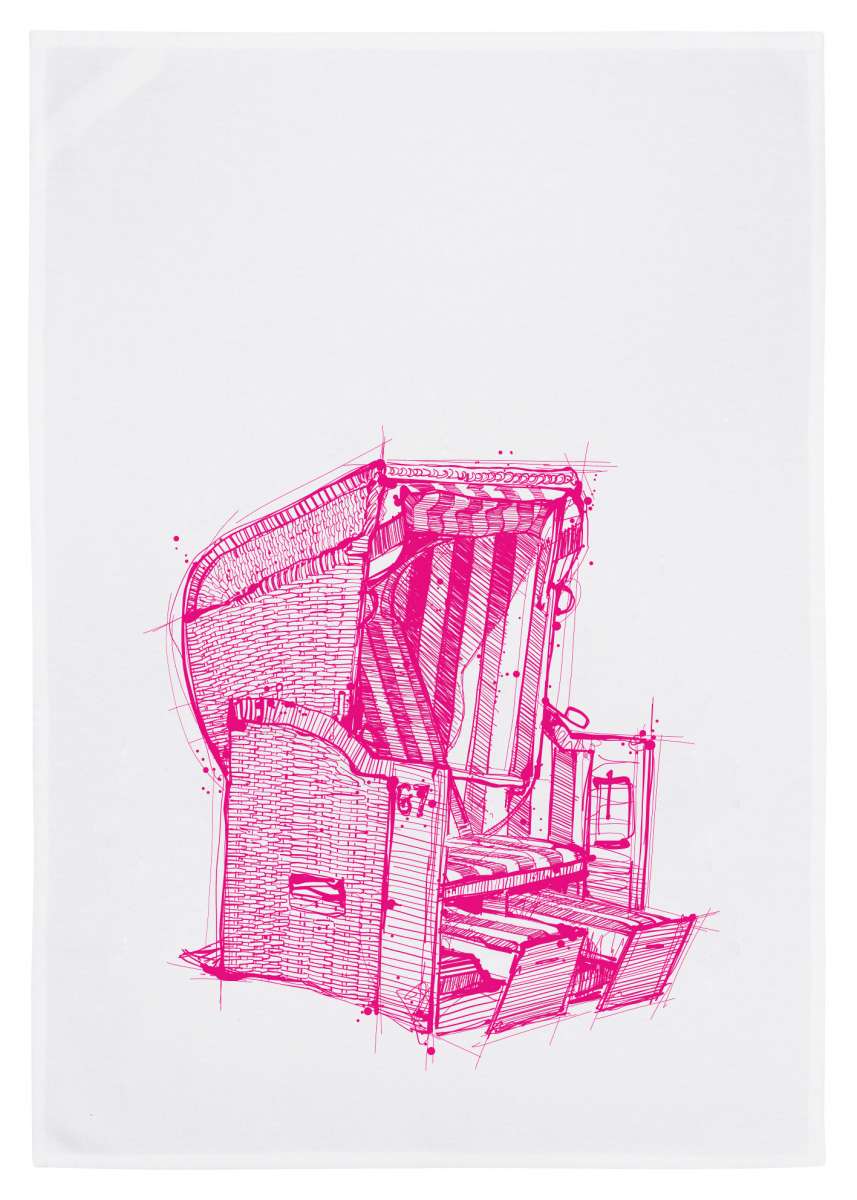 Geschirrtuch Strandkorb