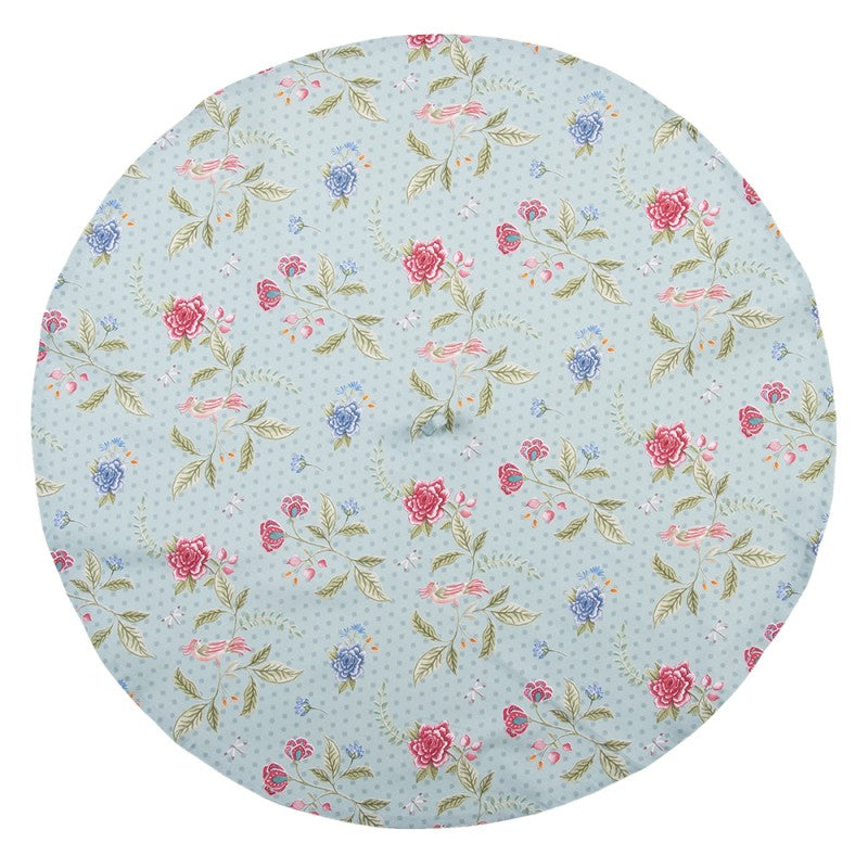 Küchentuch Rund -Blue Flowers-