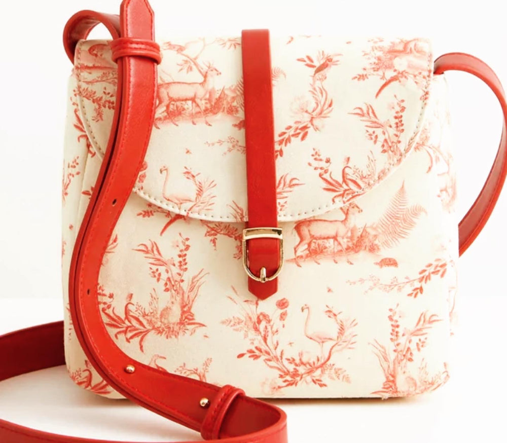 Forest Collection red Messenger Bag
