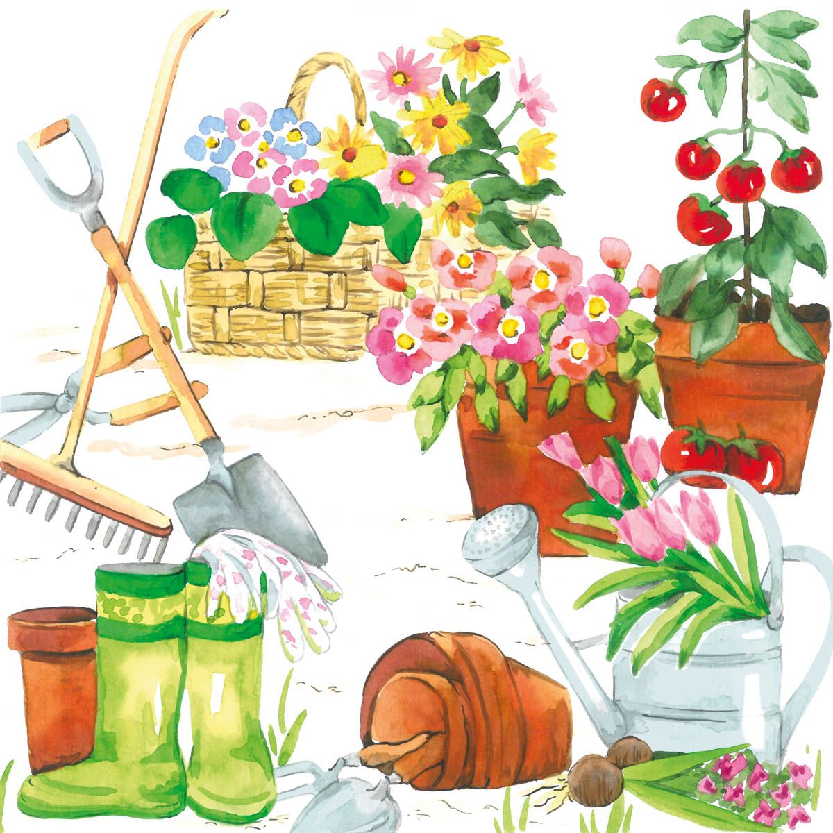 Servietten Gartenliebe