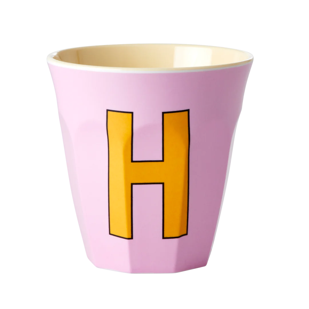 Happy Letter Mug -rosa-