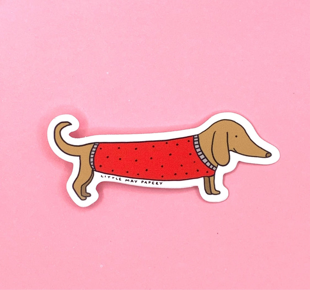 The Canadian Dachshund Vinyl Aufkleber